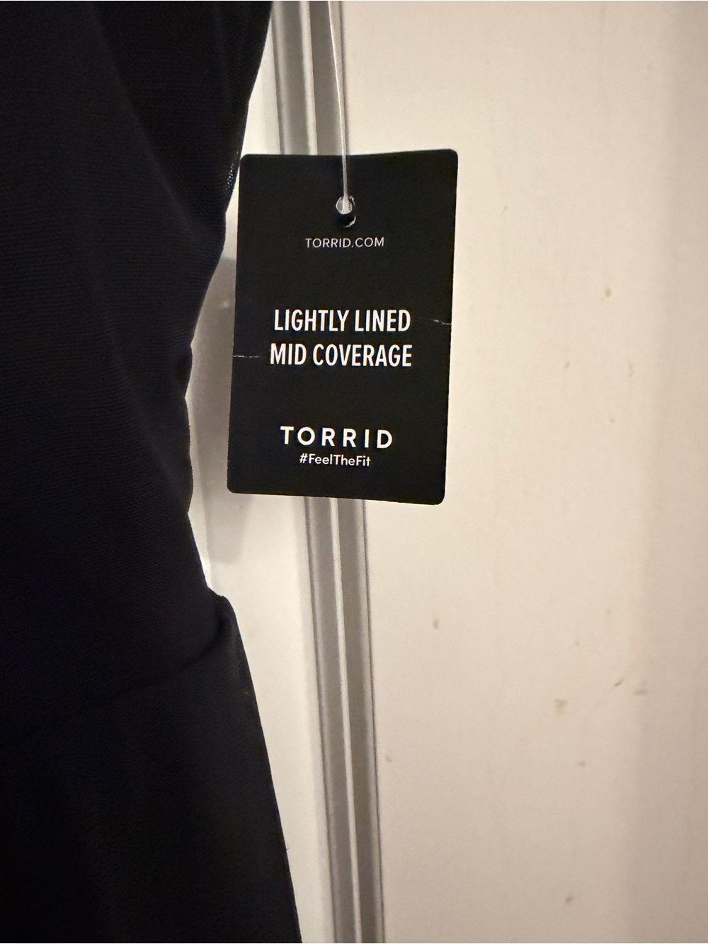 torrid Black Sleeveless Chiffon Swim Dress with Keyhole Back - Picture 4 of 5